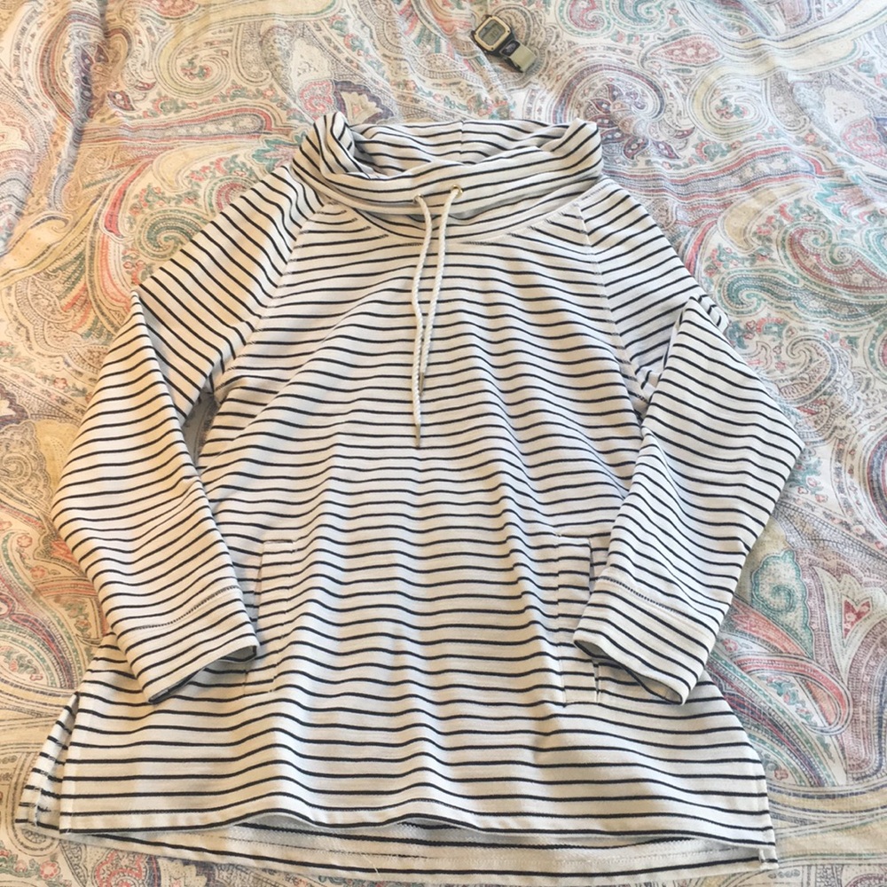 Tommy Hilfiger navy and white striped pullover